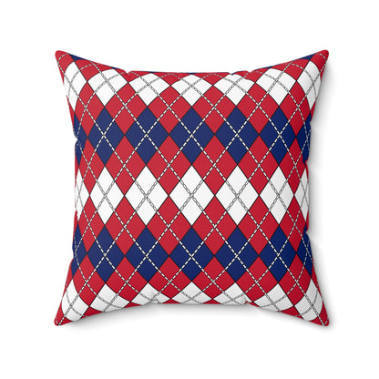 United Kingdom (UK) Retro Argyle Cushion Pillow
