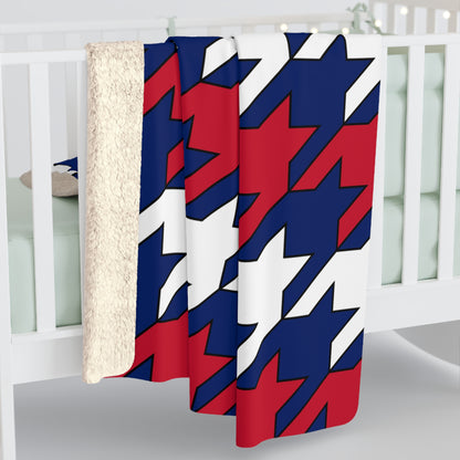 Anguilla Retro Houndstooth Blanket Throw