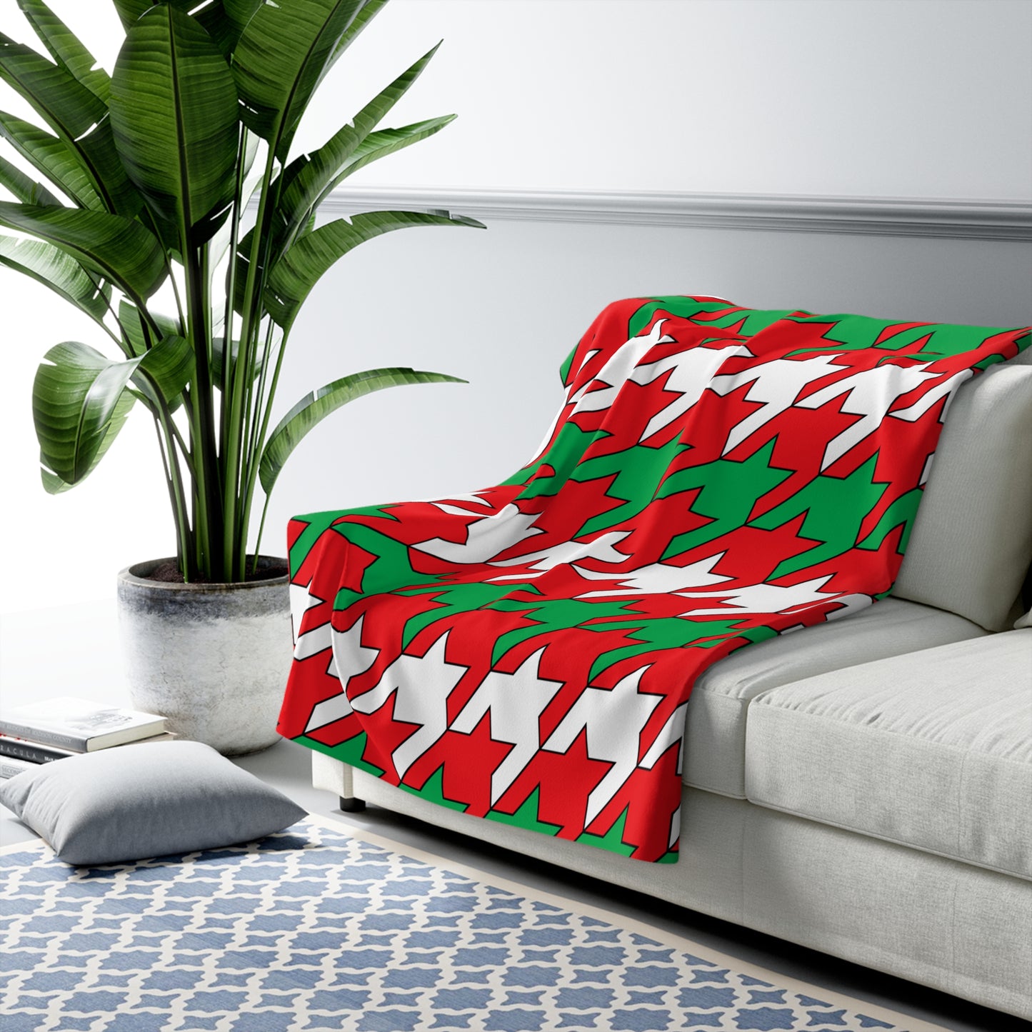 Lebanon Retro Houndstooth Blanket Throw