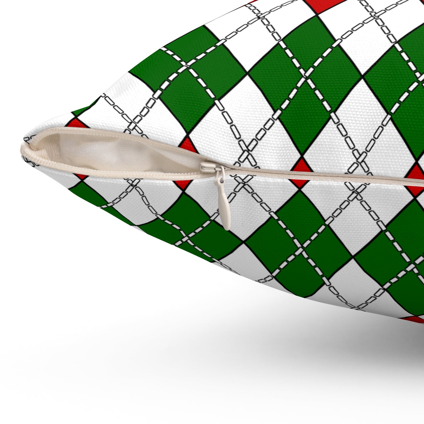 Tajikistan Retro Argyle Cushion Pillow