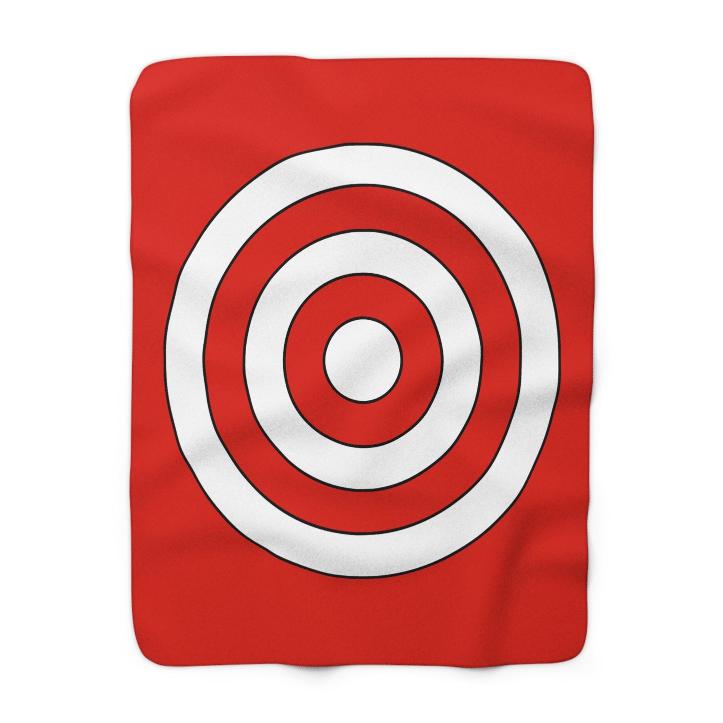 French Polynesia Retro Target Blanket Throw