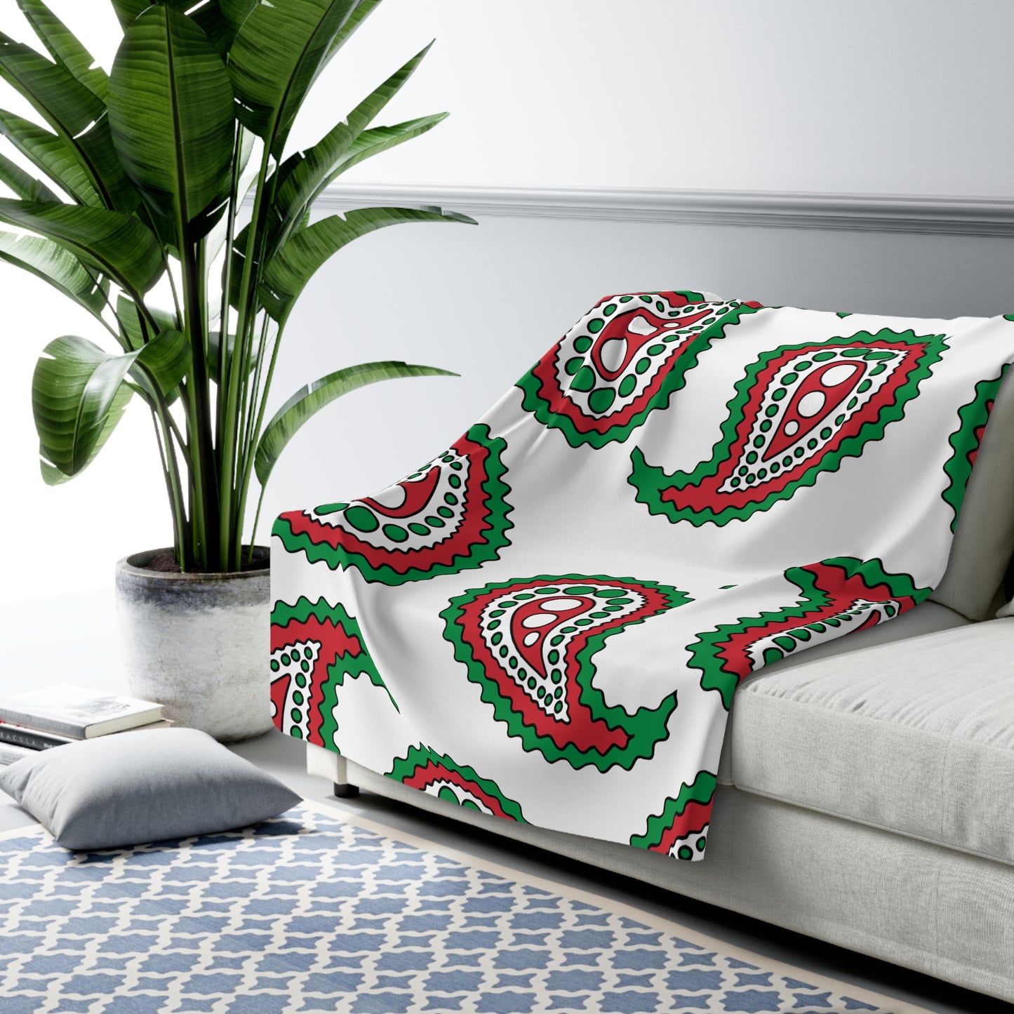 Italy Retro Paisley Blanket Throw
