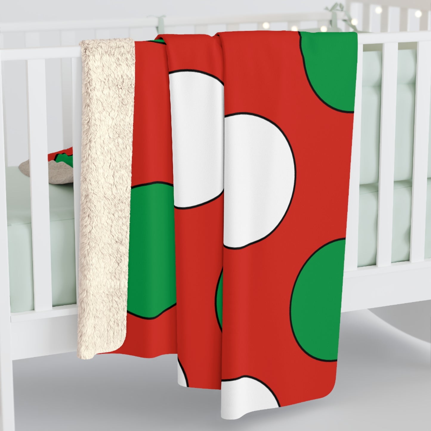 Pais Vasco Retro Polka Dots Blanket Throw
