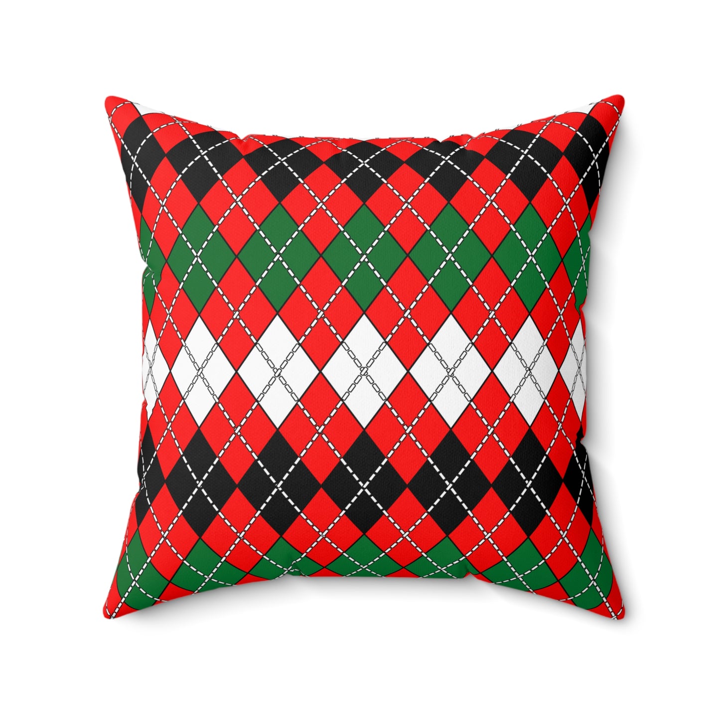 United Arab Emirates Retro Argyle Cushion Pillow