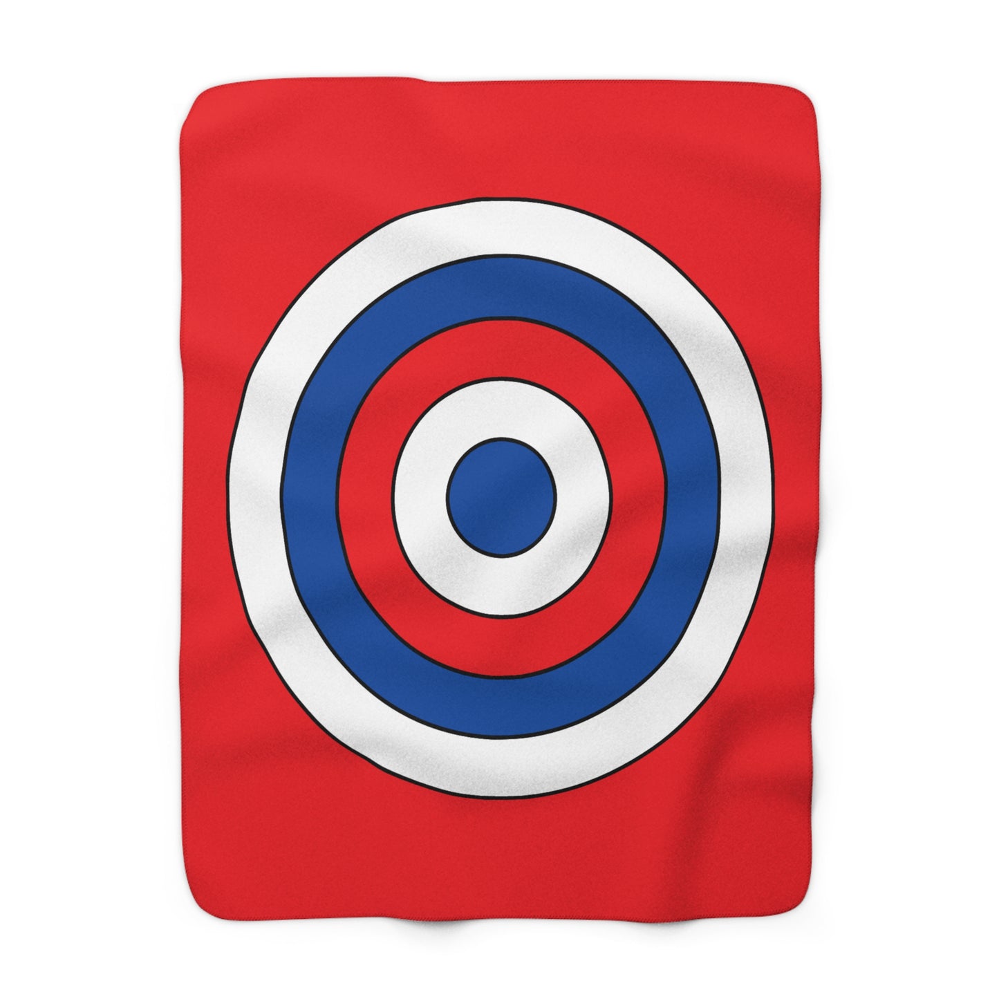 Slovakia Retro Target Blanket Throw