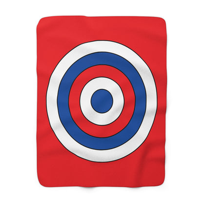 Slovakia Retro Target Blanket Throw