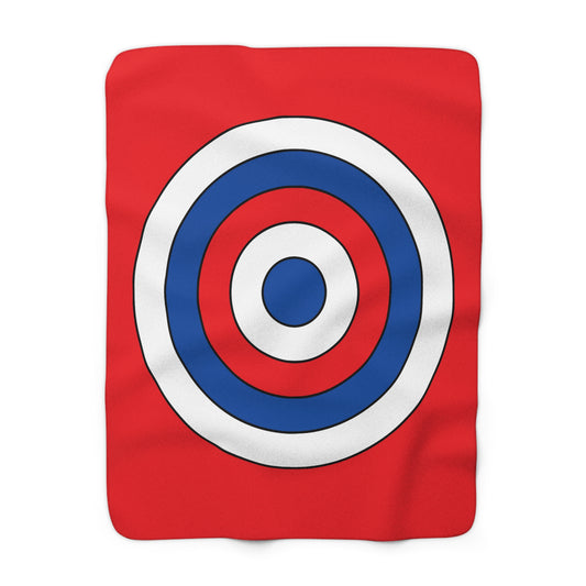 Slovakia Retro Target Blanket Throw