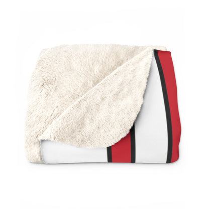 Jersey Retro Stripes Blanket Throw