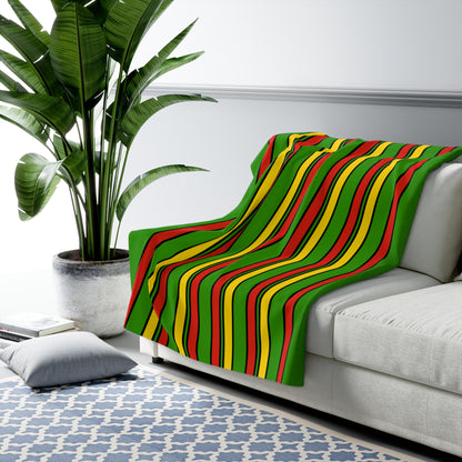 Benin Retro Stripes Blanket Throw