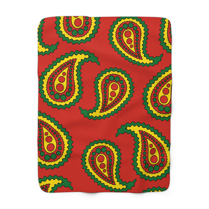 Bolivia Retro Paisley Blanket Throw