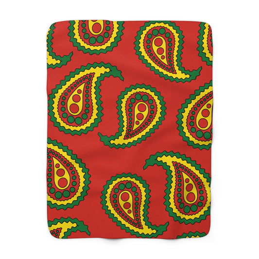 Bolivia Retro Paisley Blanket Throw