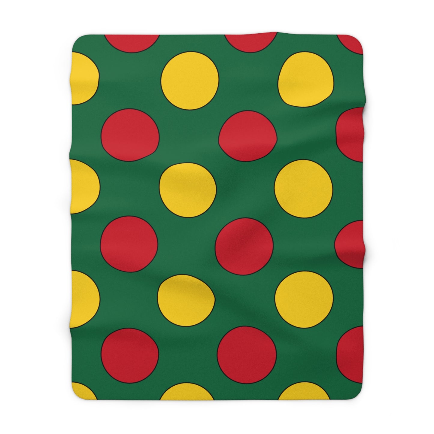 Ghana Retro Polka Dots Blanket Throw