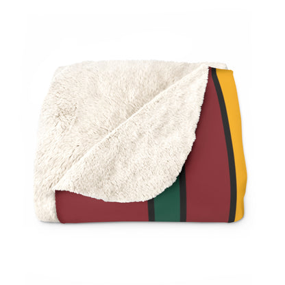Sri Lanka Retro Stripes Blanket Throw