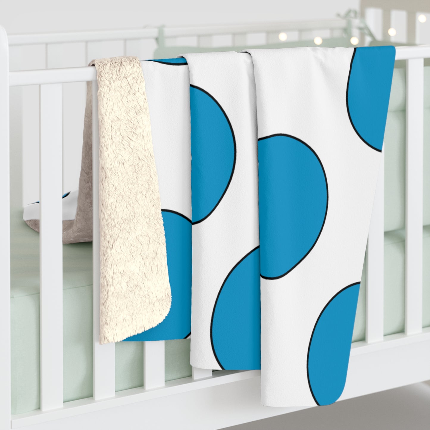 Galicia Retro Polka Dots Blanket Throw