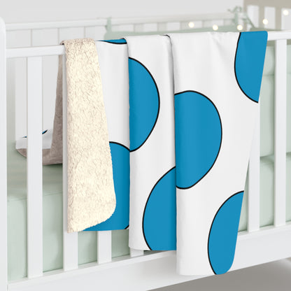 Galicia Retro Polka Dots Blanket Throw