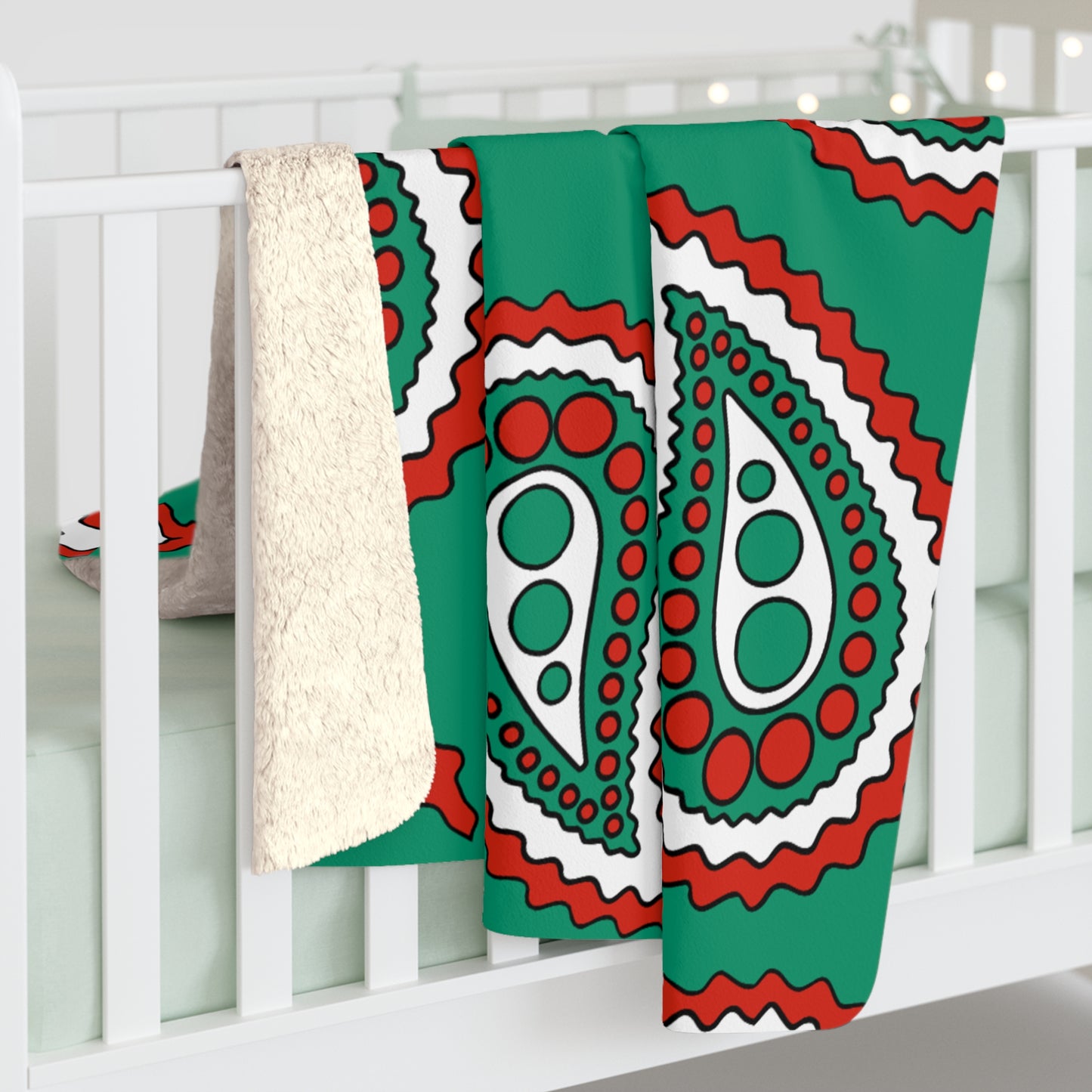 Bulgaria Retro Paisley Blanket Throw