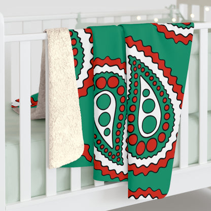 Bulgaria Retro Paisley Blanket Throw