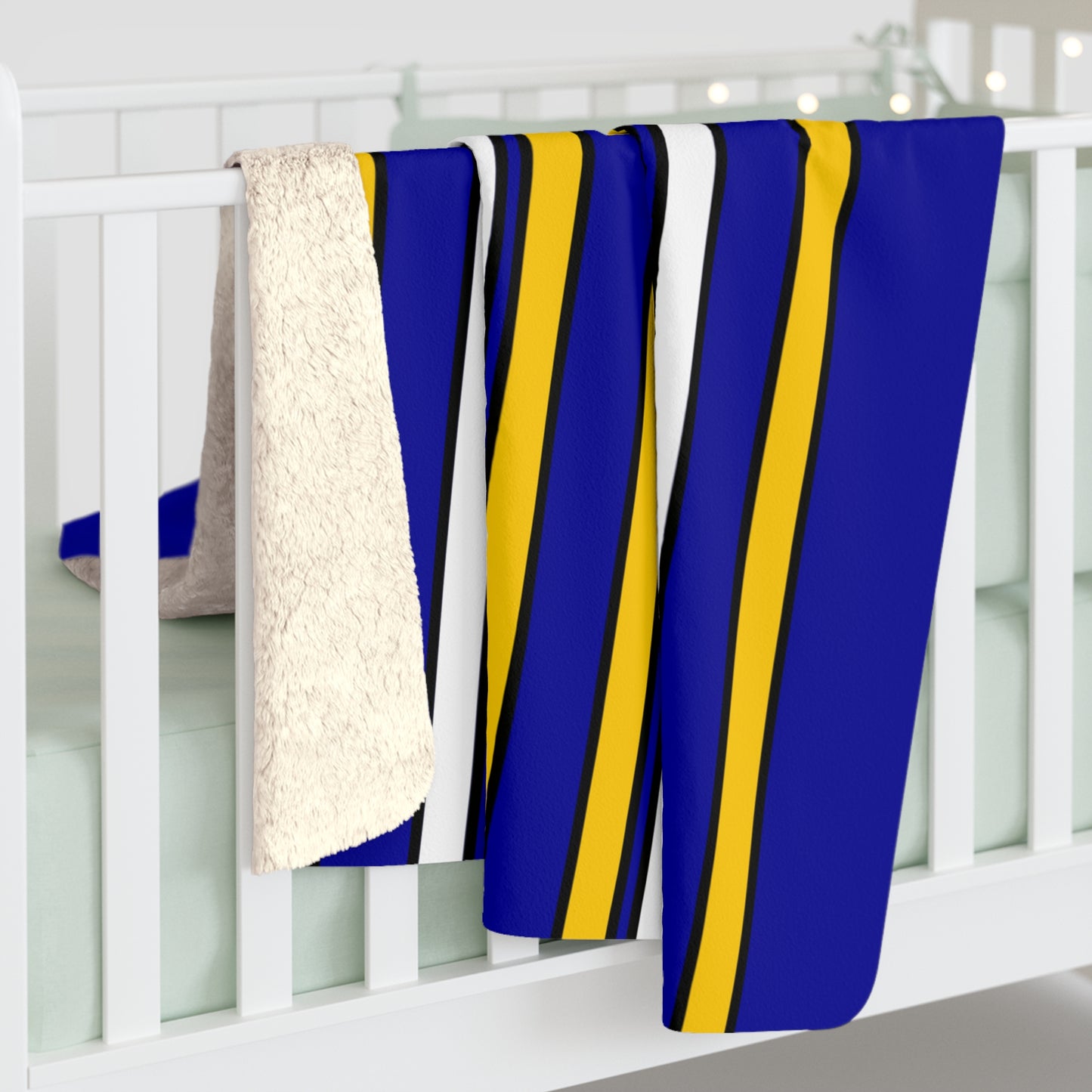 Bosnia And Herzegovina Retro Stripes Blanket Throw