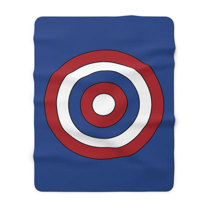 Caribbean Netherlands Retro Target Blanket Throw