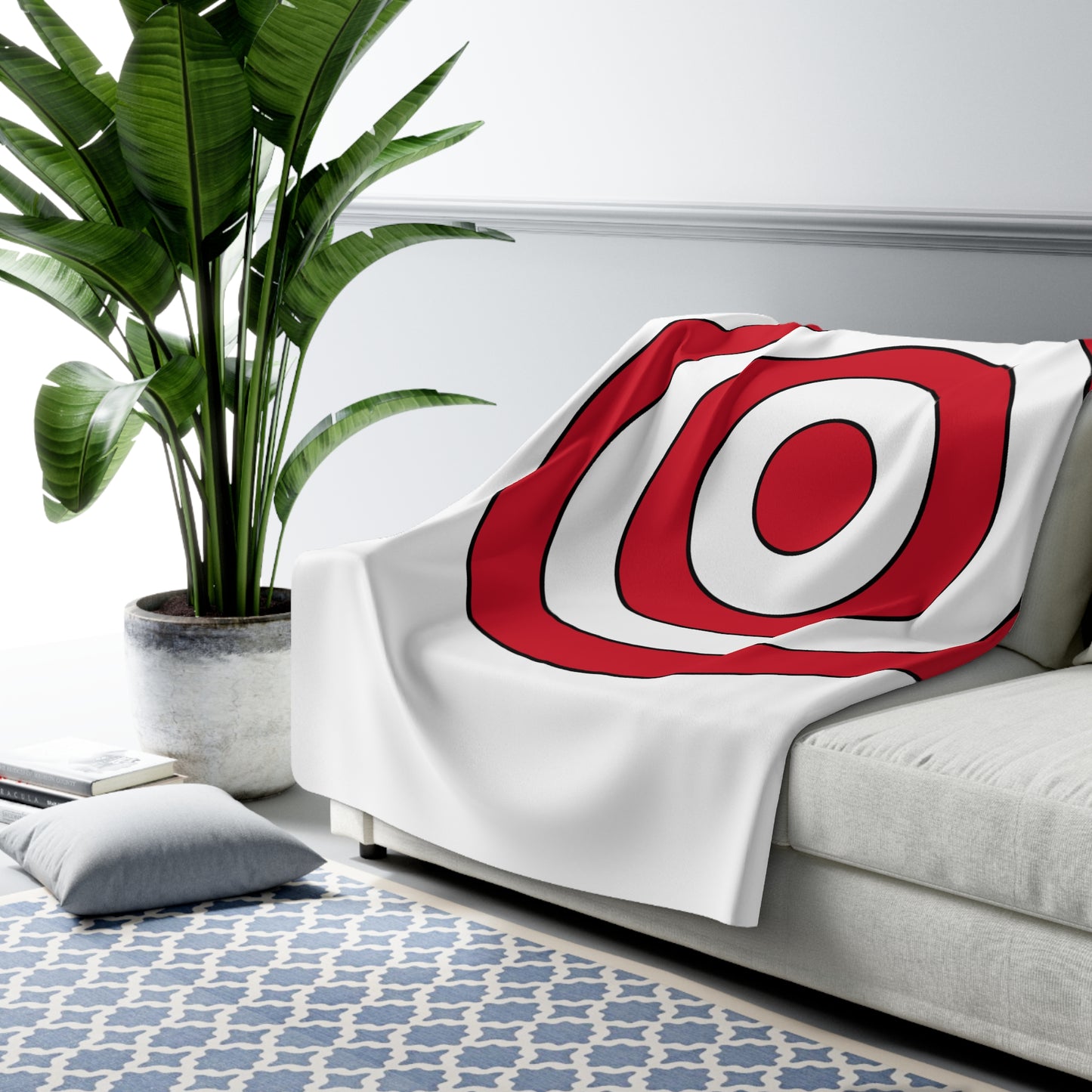 Jersey Retro Target Blanket Throw