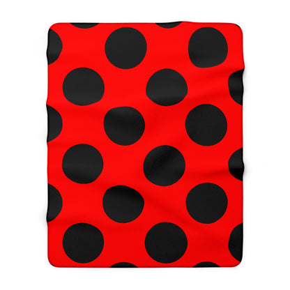 Albania Retro Polka Dots Blanket Throw