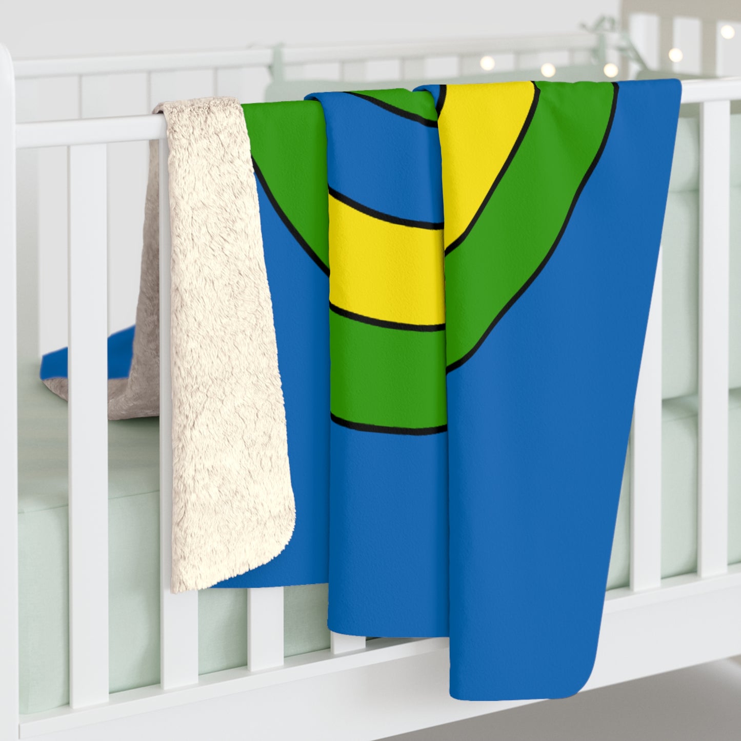 Gabon Retro Target Blanket Throw