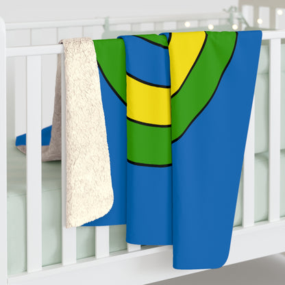 Gabon Retro Target Blanket Throw