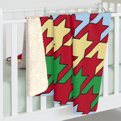 Eritrea Retro Houndstooth Blanket Throw