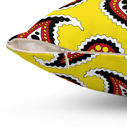 Brunei Darussalam Retro Paisley Cushion Pillow