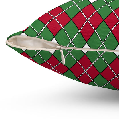 Suriname Retro Argyle Cushion Pillow