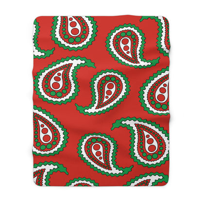 Pais Vasco Retro Paisley Blanket Throw