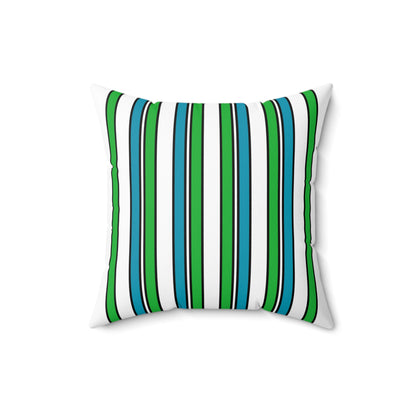 Uzbekistan Retro Stripes Cushion Pillow