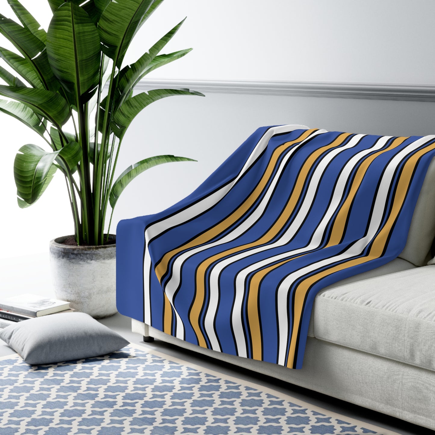 Marshall Islands Retro Stripes Blanket Throw