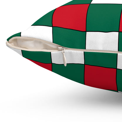 Mexico Retro Check Cushion Pillow