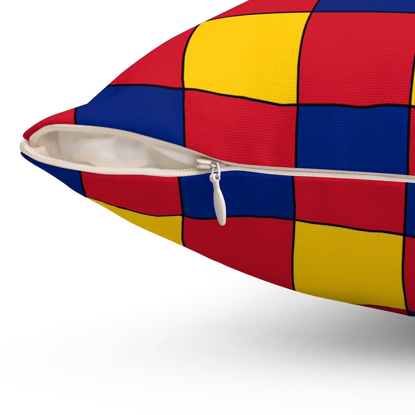 Venezuela Retro Check Cushion Pillow