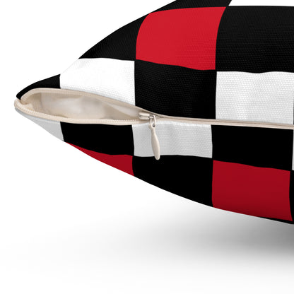 Iraq Retro Check Cushion Pillow
