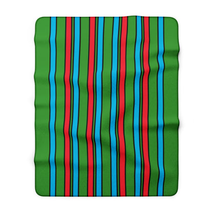 Azerbaijan Retro Stripes Blanket Throw