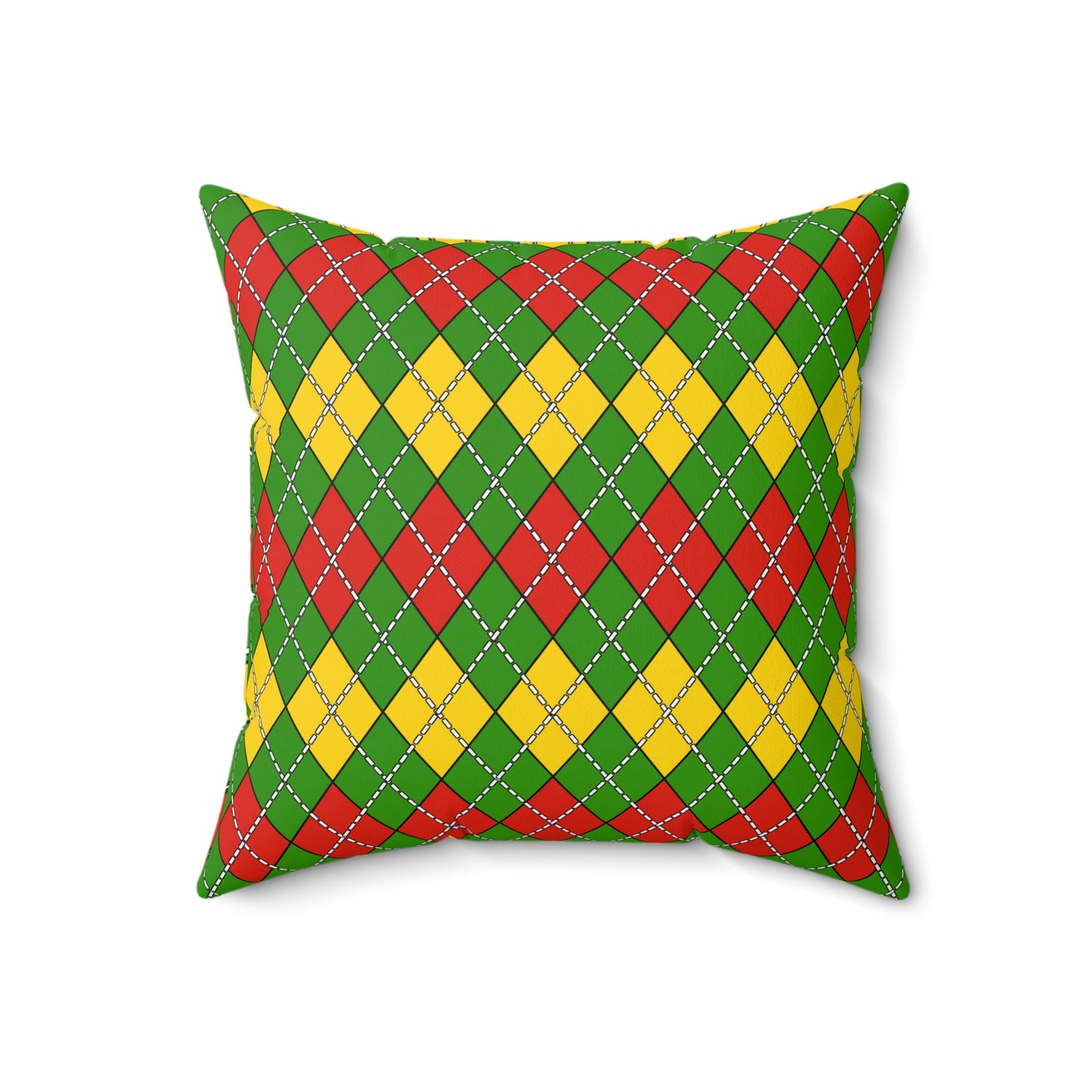 Benin Retro Argyle Cushion Pillow