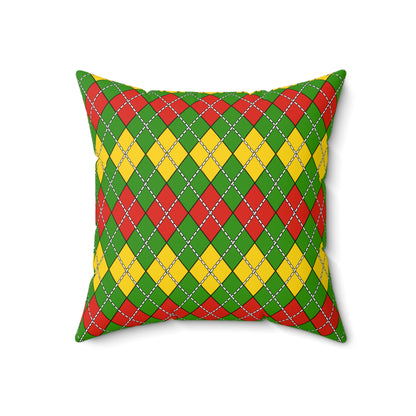 Benin Retro Argyle Cushion Pillow