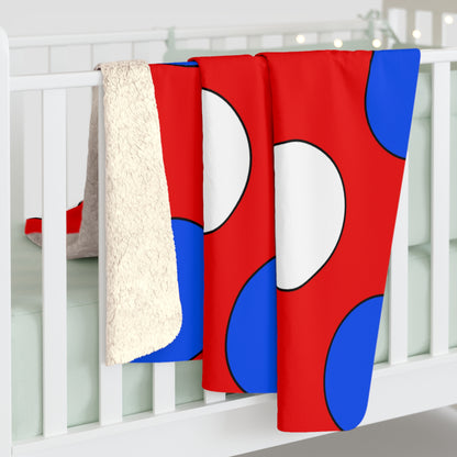 Puerto Rico Retro Polka Dots Blanket Throw