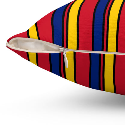Venezuela Retro Stripes Cushion Pillow
