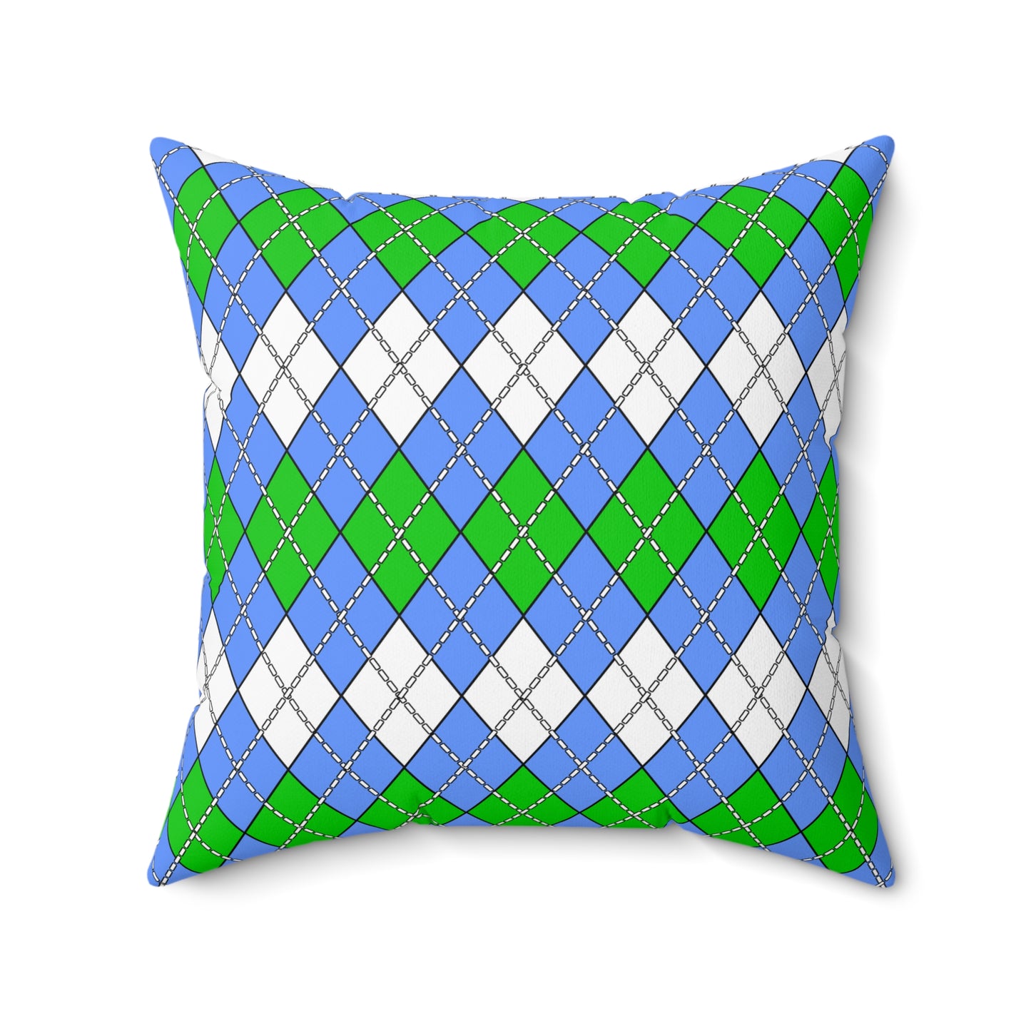 Djibouti Retro Argyle Cushion Pillow