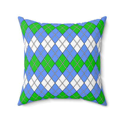 Djibouti Retro Argyle Cushion Pillow