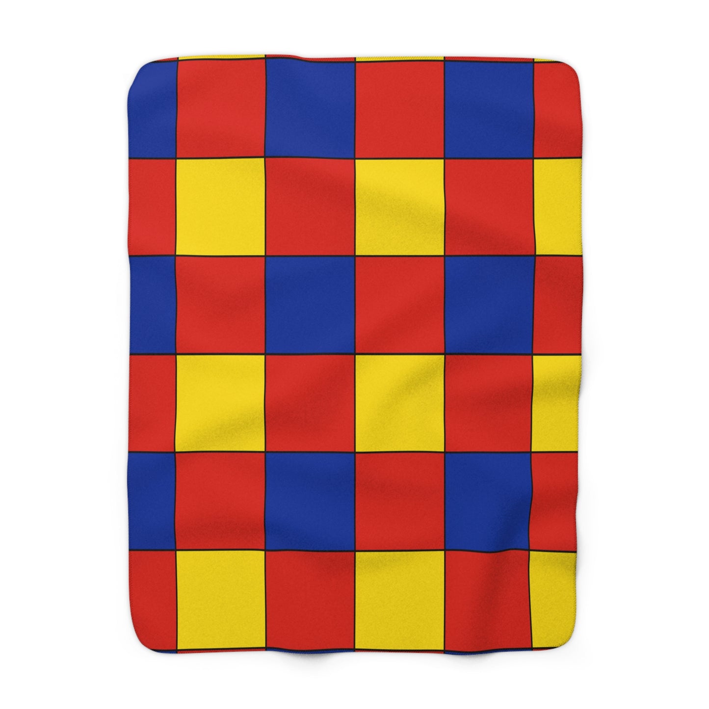 Romania Retro Check Blanket Throw