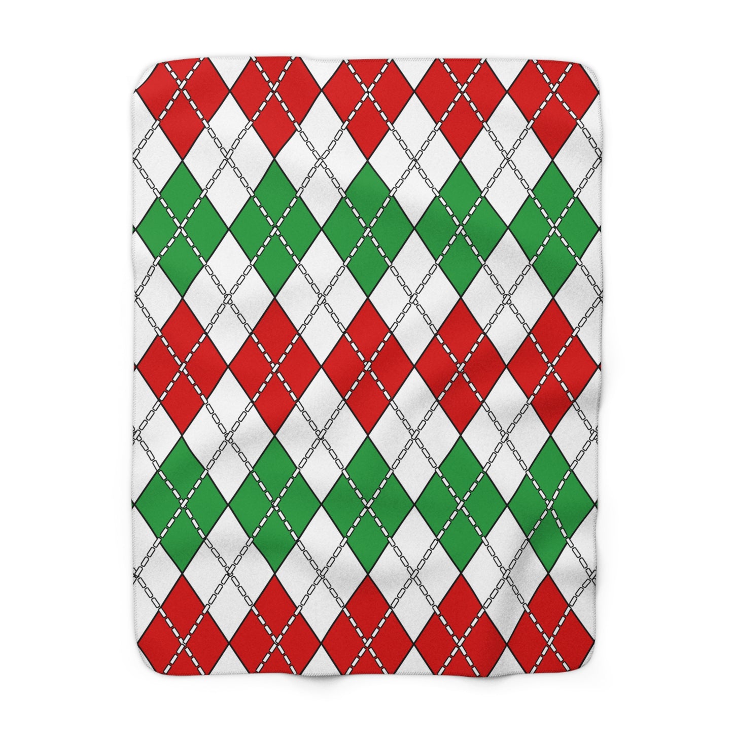 Iran Retro Argyle Blanket Throw