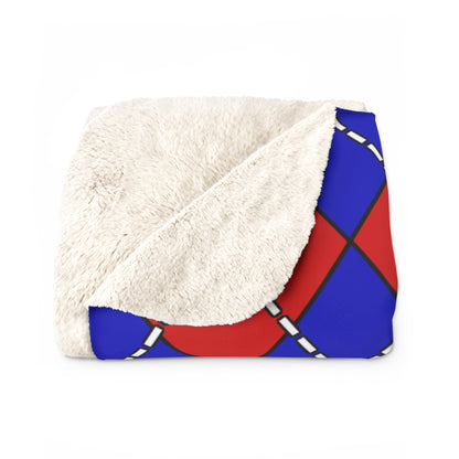 Slovenia Retro Argyle Blanket Throw
