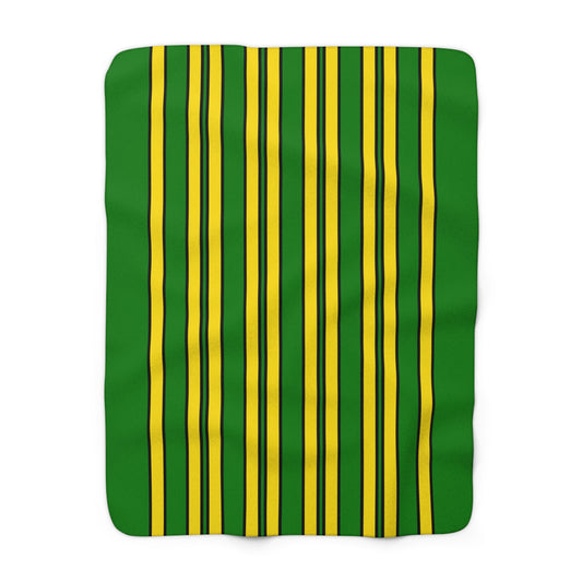 Cocos Islands Retro Stripes Blanket Throw