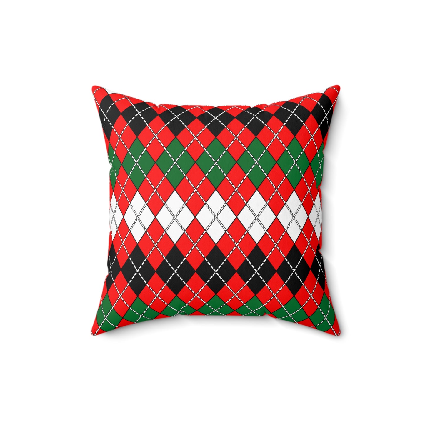 United Arab Emirates Retro Argyle Cushion Pillow
