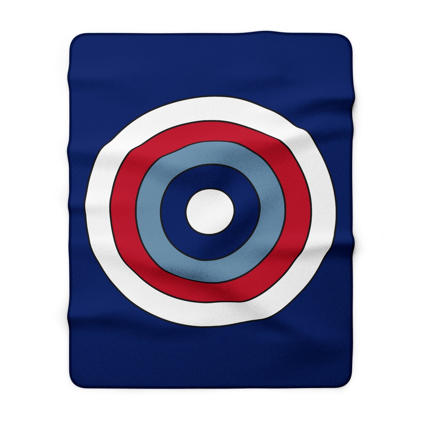 Falkland Islands Retro Target Blanket Throw