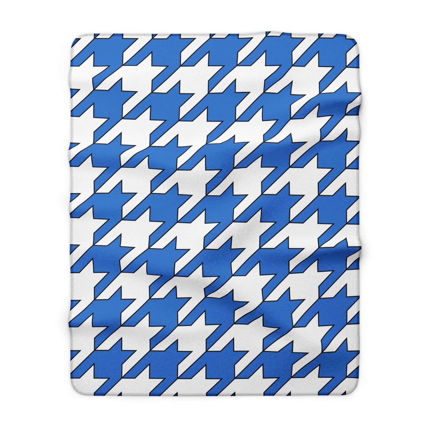 Antarctica Retro Houndstooth Blanket Throw